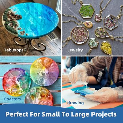 68Oz Crystal Clear Resin Kit,No Bubble & Not Yellowing Epoxy for Coating, Castin