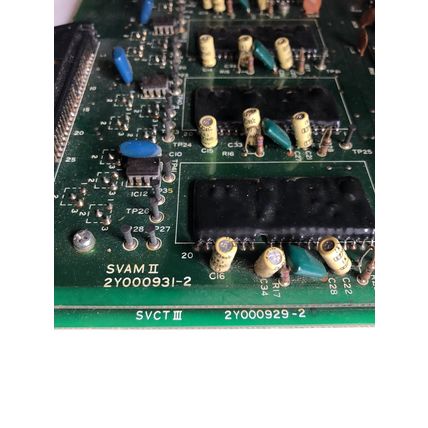 GE SVAM II SERVO AMPLIFIER BOARD 2Y000931-2 WITH SVCT III 2Y000929-2,SC,TC,TK
