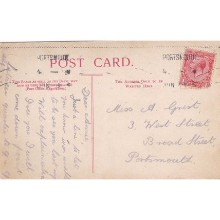 EC752 CARISBROOKE SHUTE. PRINTED POSTCARD