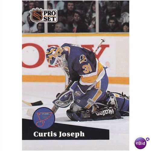 1991 Pro Set Card No. 473 Curtis Joseph St. Louis Blues