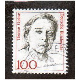 GER 1986 100pf 'FAMOUS WOMEN -THERESE GIESHE' FINE USED (EBID30-088)