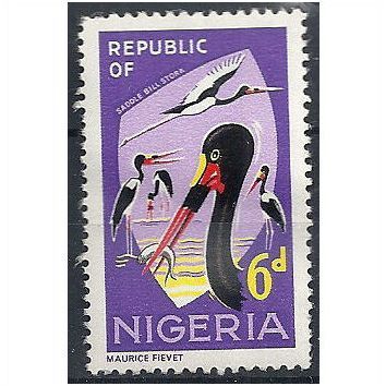 Nigeria 1966 SG178 6d Multicoloured Mounted Mint . ..