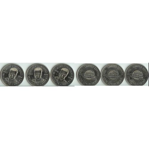 3x 1993/94 GEOFF COURTNALL Vancouver Canucks Player COINS