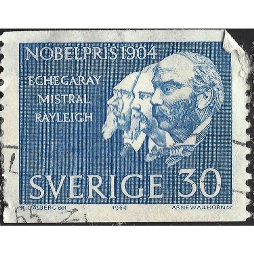 SWEDEN, Nobel Laureates 1904, blue 1964, 30ore