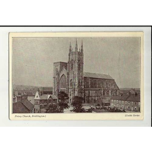 Yorkshire BRIDLINGTON Priory Church Postcard by Guide Series