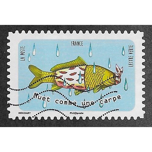 FRA 2016 (70c) 'PROVERBS - SILENT AS A CARP' FINE USED (EBID55-189)