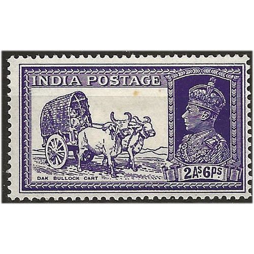 India 1937 SG252 2a6p Bright Violet Mounted Mint ... ..