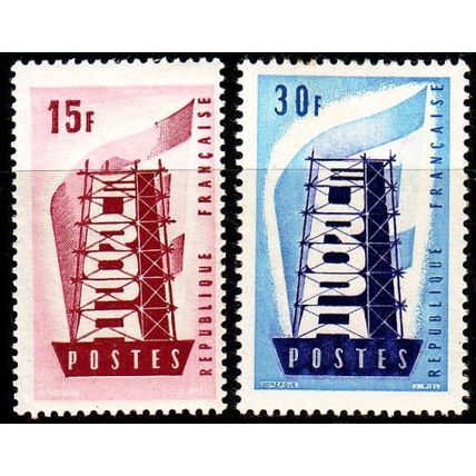 FRANKREICH FRANCE [1956] MiNr 1104-05 ( **/mnh ) CEPT