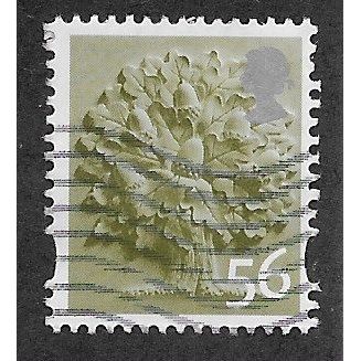 ENGLAND 56P 'OAK TREE' (EN14) FINE USED (EBID66-787)