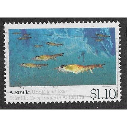 AUS 1990 $1.10 'AUSTRALIAN -SOVIET SCIENTIFIC ANTARCTIC' FINE USED (EBID67-919)