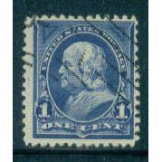 Used 264 1c Benjamin Franklin Just Clears M02910