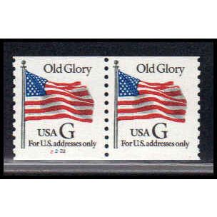 2889 32c G Old Glory Very Fine MNH CNP Left 2222 PA1513