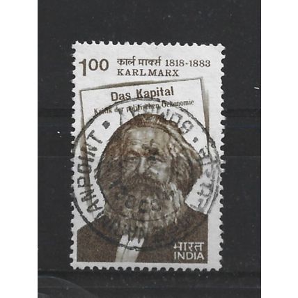 India.Death Centenary of Karl Marx stamp.Fine Used.June23