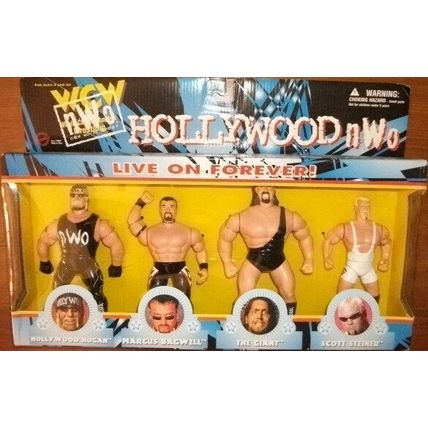 wcw wwe wwf ljn classic superstars nwo hogan, bagwell, the giant & steiner