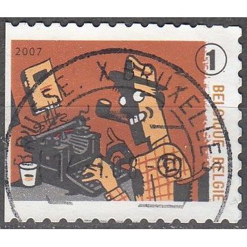Belgique 2007 Michel 3763BDL O Cote (2008) 1.70 € Machine à écrire Remington