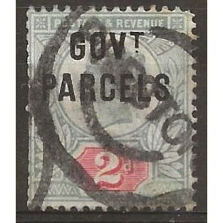 1891 O70 2d Grey-Green & Camine Govt Parcel Official Good+ Used Preston CDS ...
