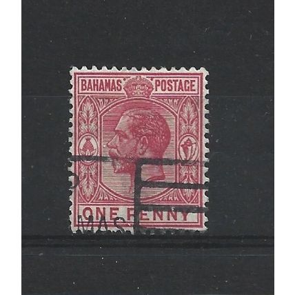 Bahamas.SG116 1d Carmine.Fine Used.Dec24h