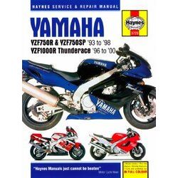 Yamaha YZF750R & YZF1000R Thunderace (93 - 00) Haynes Repair Manual