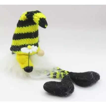 Bee Small Furry Gonk Dangly Legs Ornament 16 CM Fabric Home Decor Gift