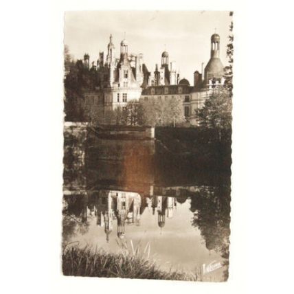 1955 postcard Chambord Chateau