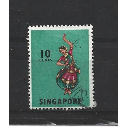 Singapore.SG105 10c Bharatha Natyam.Fine Used.Jun25