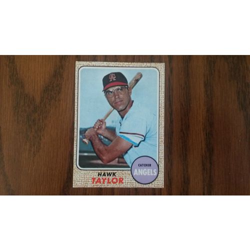 1968 Topps Card # 052 Hawk Taylor Very Good (3) California Angels