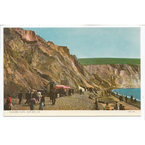 Coloured Cliffs Alum Bay Isle of Wight Postcard 199