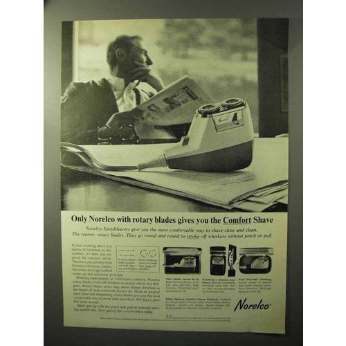 1964 Norelco Speedshaver 30 Ad - Rotary Blades Comfort