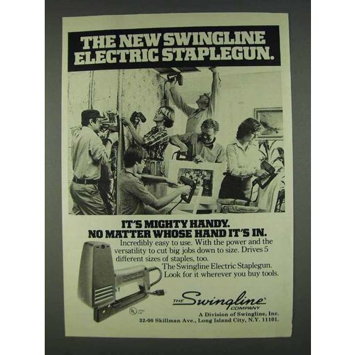 1978 Swingline Electric Staplegun Ad