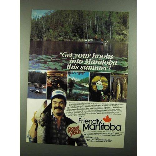 1981 Manitoba Canada Ad - Get Your Hooks Into
