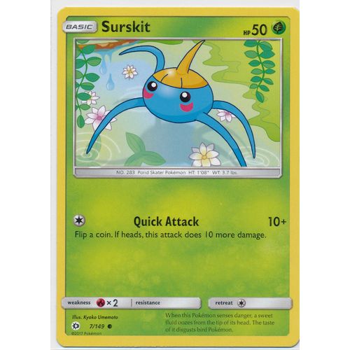 Pokemon Sun & Moon 7/149 Surskit
