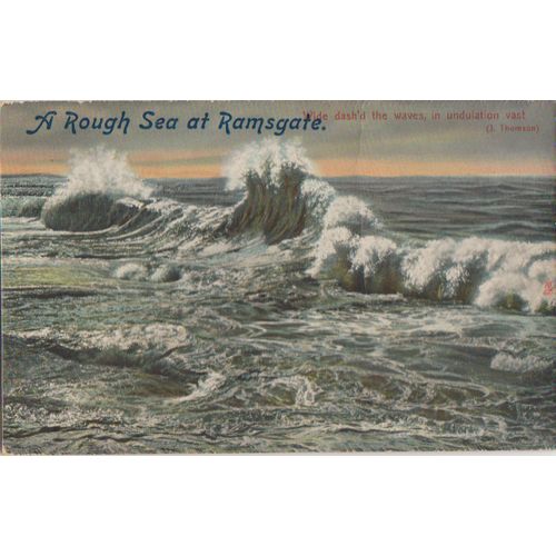 GB circa 1905 Rough Sea at Ramsgate by Tucks no 8086 see other listings