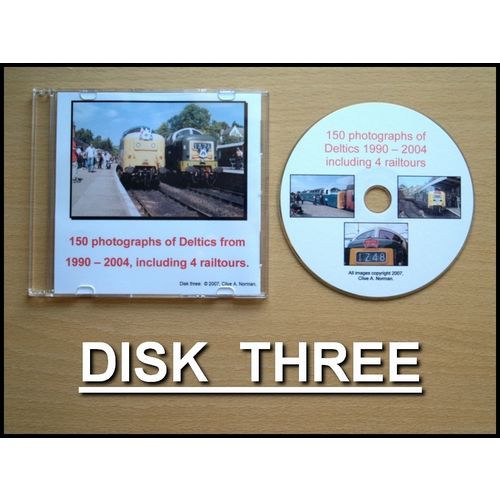 Disk 03: 150 Deltic class 55 photographs 1990-2004 on CD includes mainline!