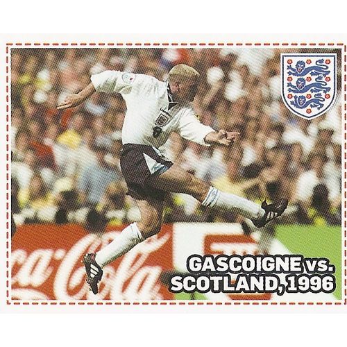 Topps ENGLAND 2012 Stickers: No.171 - Top 10 Goals: Gascoigne Vs Scotland, 1996