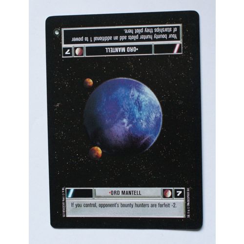 Star Wars CCG: Hoth Limited # Ord Mantell (A) 1996 light decipher