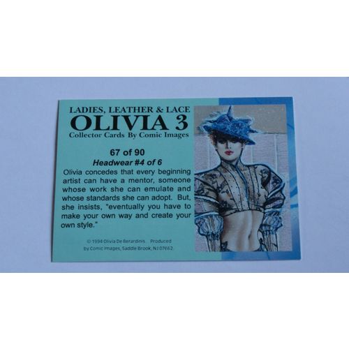 Olivia 3 Ladies, Leather & Lace Base trading card # 67 (A) 1994, Comic Images