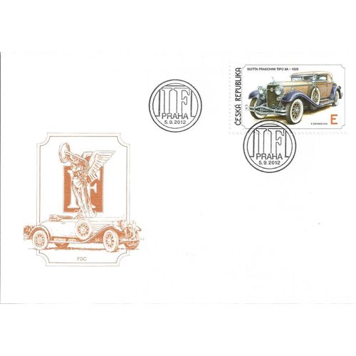 Mi 634/9 FDC: Vintage Cars: Drawings by Václav Zapadik.