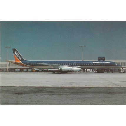 Wien Alaska Douglas DC8 63CF Civil Aviation Postcard (A18533)
