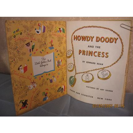 1952 Howdy Doody Little Golden Book