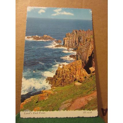 LANDS END POINT, CORNWALL unused postcard by Valentine =