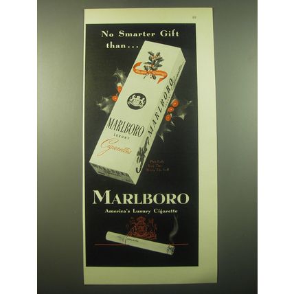 1948 Marlboro Cigarettes Ad - No smarter gift than Marlboro