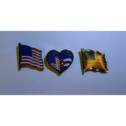 U.S.A. American Pins - Lot of (3)Patriotic! Lapel/Jacket/Hat- Fast Free Ship!