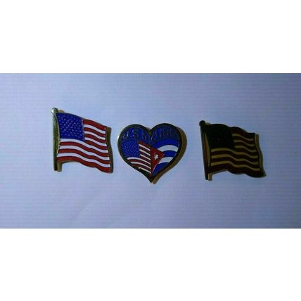 U.S.A. American Pins - Lot of (3)Patriotic! Lapel/Jacket/Hat- Fast Free Ship!