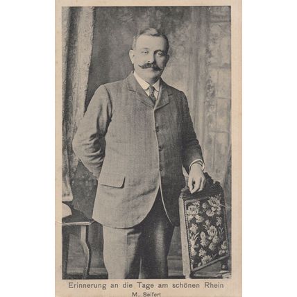 Erinnerung An Die Tage AM Schonen Rhein Antique German Postcard