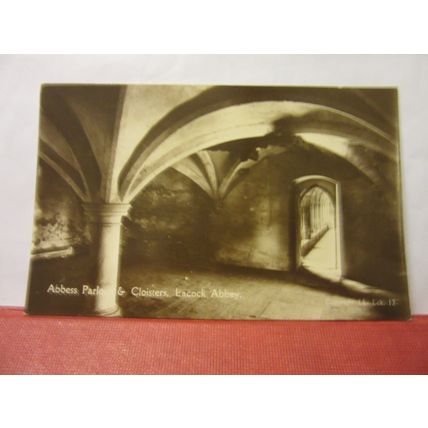 ABBESS PARLOUR, LACOCK ABBEY, WILTSHIRE unused vintage postcard RP =