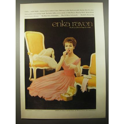 1954 Enka Rayon Dress by Filcol Advertisement