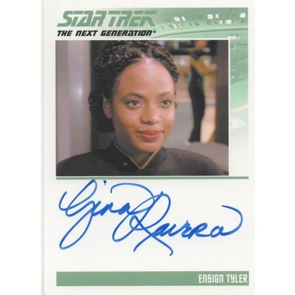 Gina Ravera Star Trek Hand Signed Autograph Photo Card