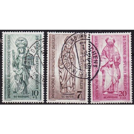 GERMANY BERLIN [1955] MiNr 0132-34 ( O/used ) [02] Religion