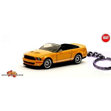 RARE KEYCHAIN ORANGE FORD MUSTANG CONVERTIBLE CUSTOM Ltd. Ed. GREAT GIFT