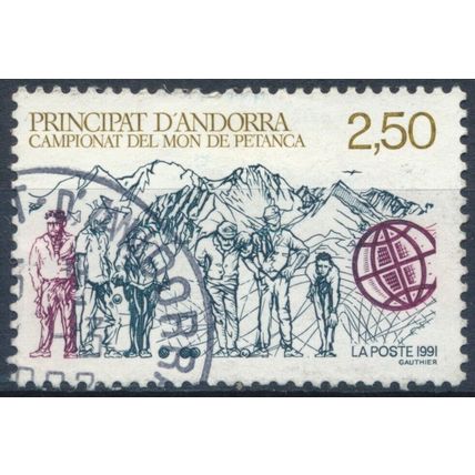 World Pentanque Championship, Engordany - Andorra French 1991 - F H - MiNr 428